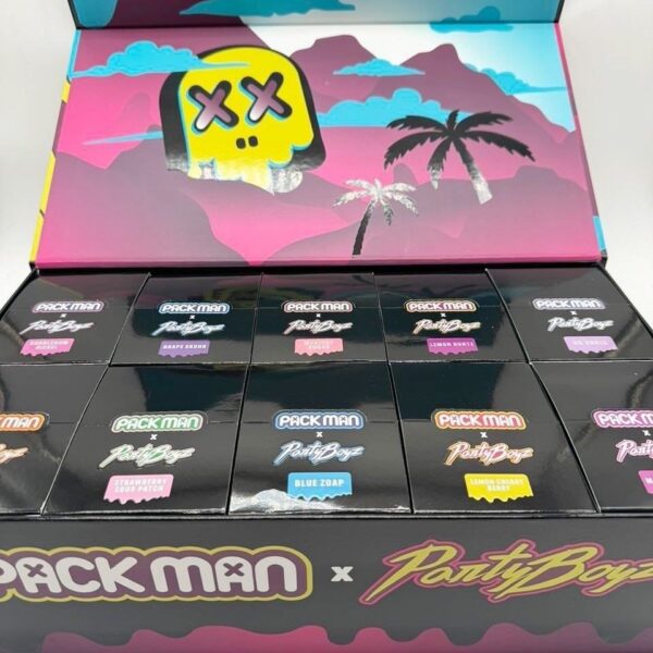 pack man x party boyz 3g disposable