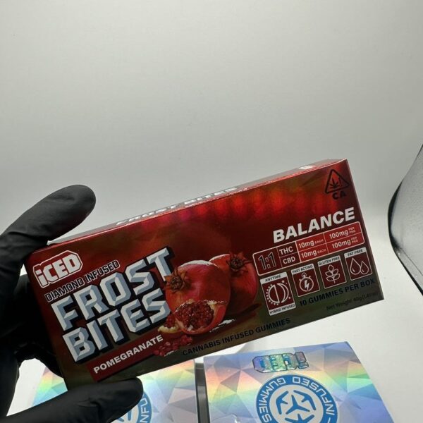 iced frost bites diamond infused gummies