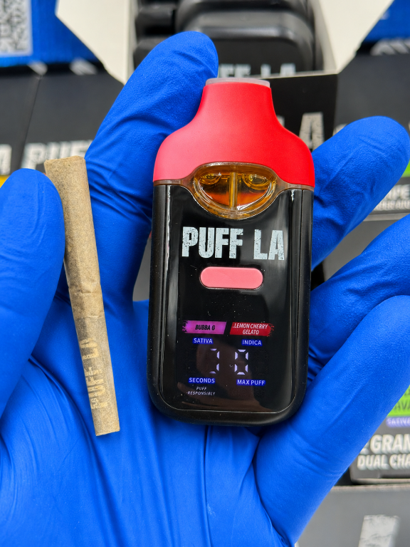 p puff la dual chamber 2g disposable