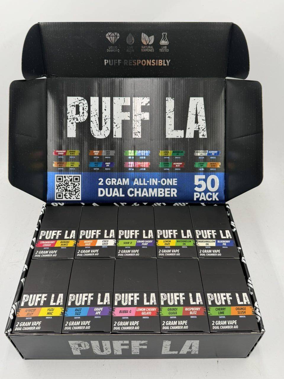 pu puff la dual chamber 2g disposable