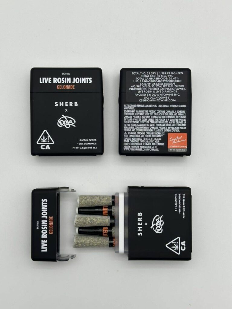 sherb x doja live rosin joints